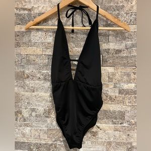 Bikini Lab Black plunge swimsuit Size S